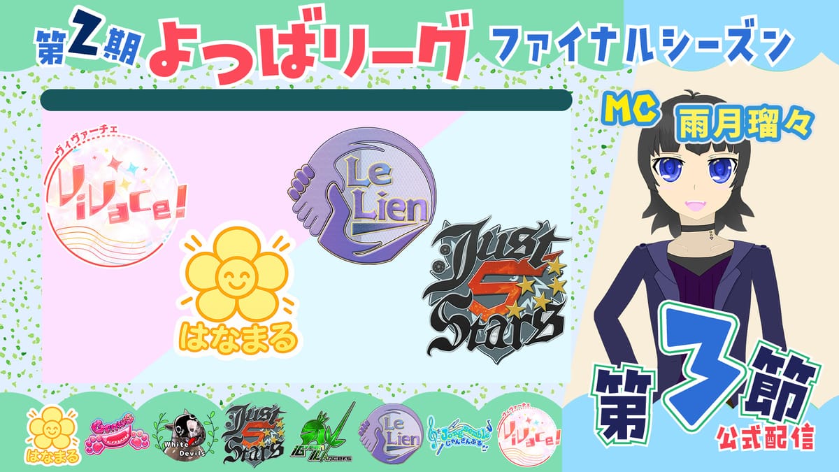 【よつばリーグ】第2期ついに閉幕！新チームはなまるが見事優勝‼