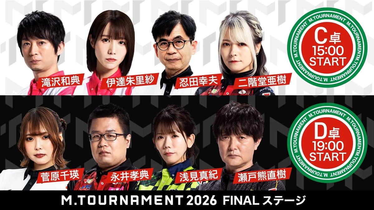 【Mトーナメント】FINALステージC卓／Mリーガーvs永世将王の結果は！？