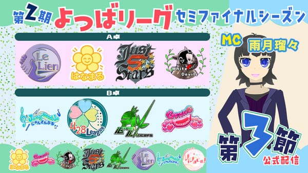 【よつばリーグ】セミファイナルステージ最終の第3節、starの原石たちが今輝き始める‼